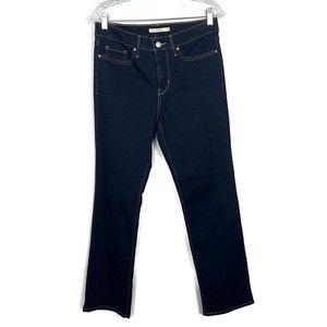 Levis 314 Shaping Straight Jeans Size 29/30 Dark Wash Straight Leg Stretch